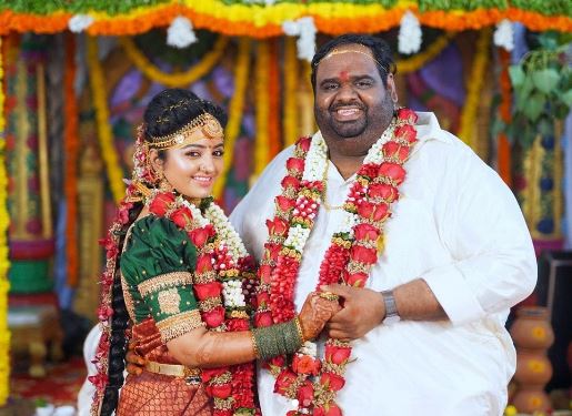 Ravindar with his wife Mahalakshmi